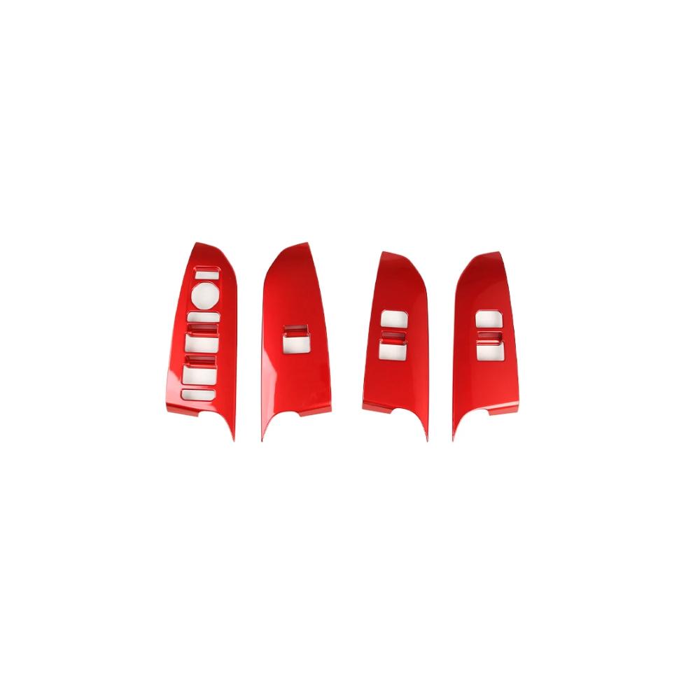 For Kia EV5 2024 2025 2026 Car Tuning Red Window Button Cover Trim Car Interior Decor Accessories LHD