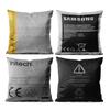 Gaslight Gatekeep Girlboss Set of Bulging Lithium Ion Battery Warning Throw Pillow Cushion Covers Pillowcases Cm X Cm