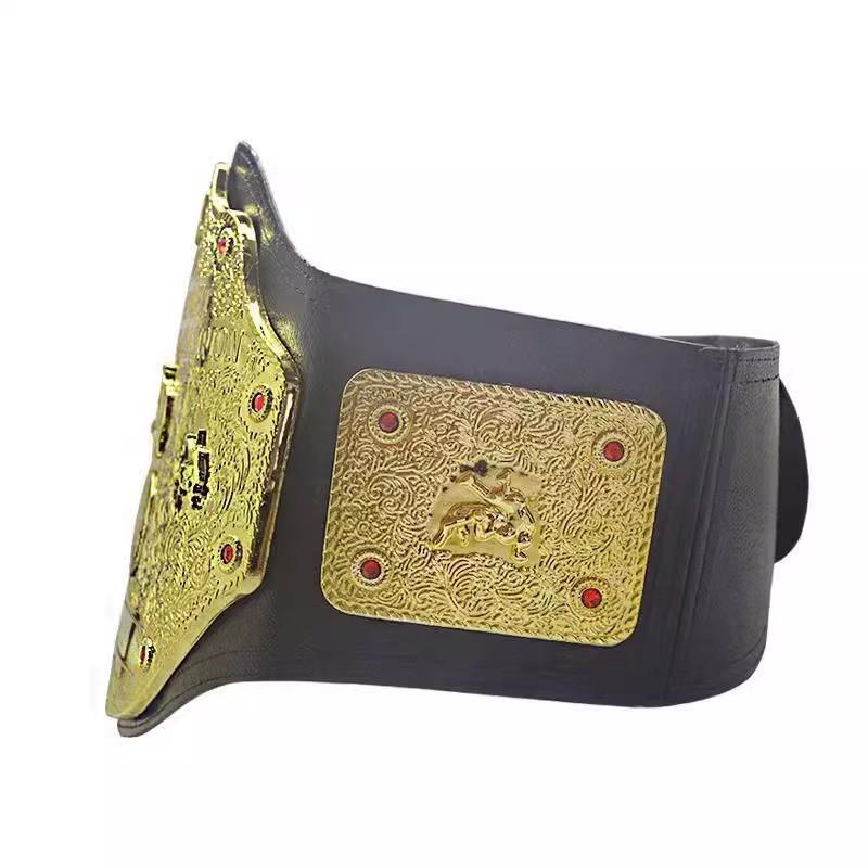 World Heavyweight Champion Belt Mask Cosplay Prop Gold Wrestling Waist Title Gladiator Waistband Mascaras Halloween Party Custom