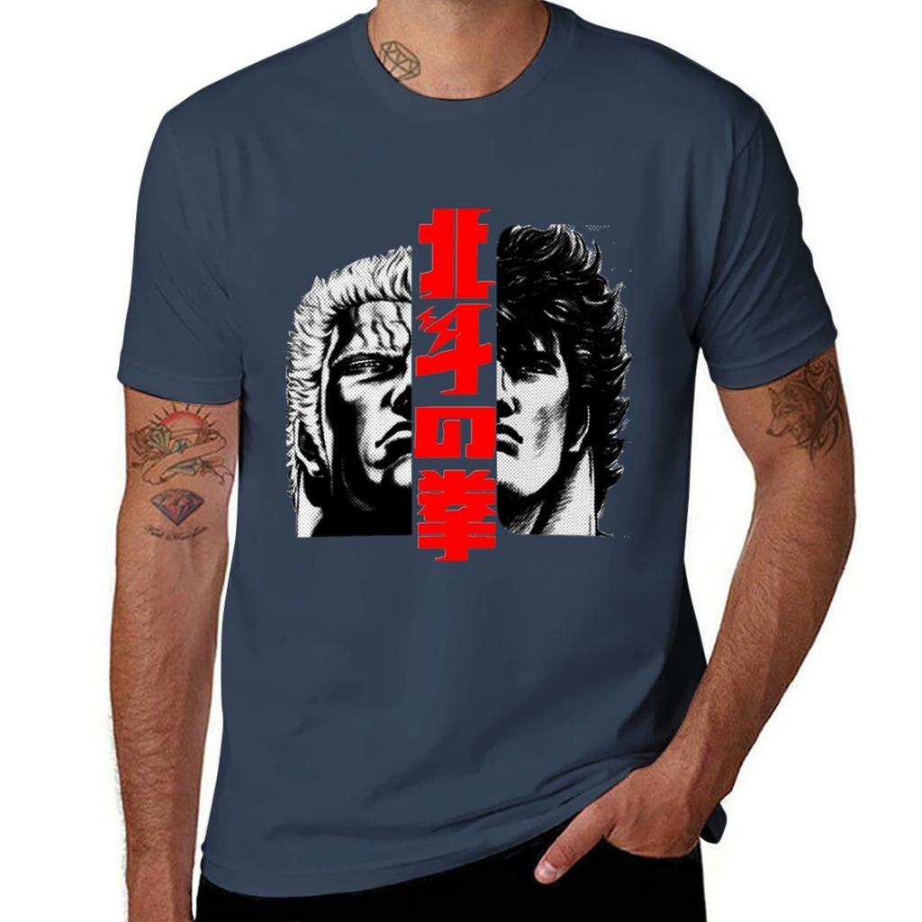 Kenshiro And Raoh Tshirt Gym Wear Breathable Short Sleeve Tee