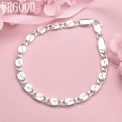 925 Sterling Silber Seite Armband Modischer Hochzeitsschmuck
