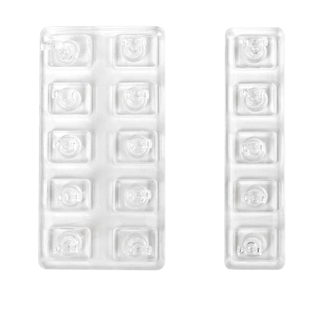 Clear Nail Display Tray 5/10 Slots Scratch Resistant Surfaces Optimal For Nail Salon Demonstration And Photography