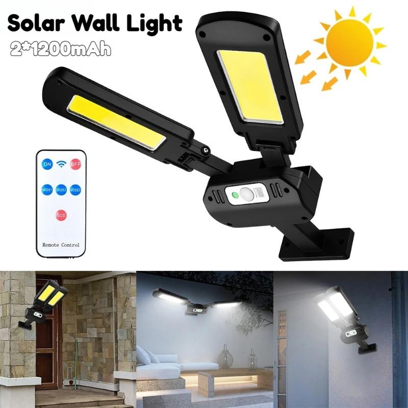 Solar Lamps Garden Villa Smart Illuminate Motion Sensor Weatherproof Wide Angle Wall Lights COB Powered Outdoor IP65 Waterproof