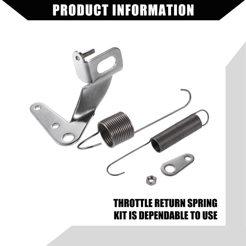 Hihaha Universal Throttle Return Spring Car Carburetor Throttle Cable Bracket with Dual Return Springs