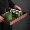 Ailan Huijia Green Bamboo Ceramic Teapot Set