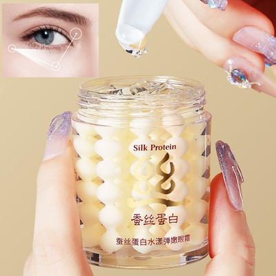 Feuchtigkeitsspendende Augencreme mit Seidenprotein. Anti-Falten- und aufhellende Augenpflege