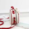 Litchi Pattern Contrast Cherry Small Purse and Handbags New Womens Sling-shoulder Crossbody Mobile Phone Bag CLE