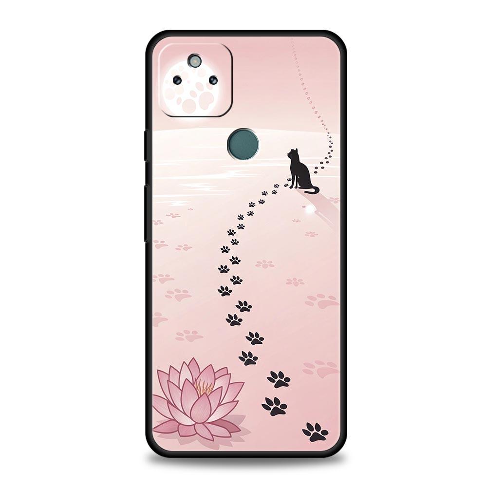 Abstract Creative Cat Line Pattern Phone Case Cover for Google Pixel 10 9 8 7 6 9A 8A 7A 6A Pro Shockproof Soft TPU 10 Pro XL