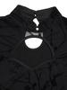Women European American Sexy Mesh Perspective Hollow Out Stand Collar Short Sleeve Floral T Shirt