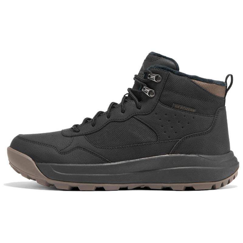 Skechers Street Wear Men Black Mid Calf Snow Boots Warm Comfortable Durable 211261-BLK 39.5