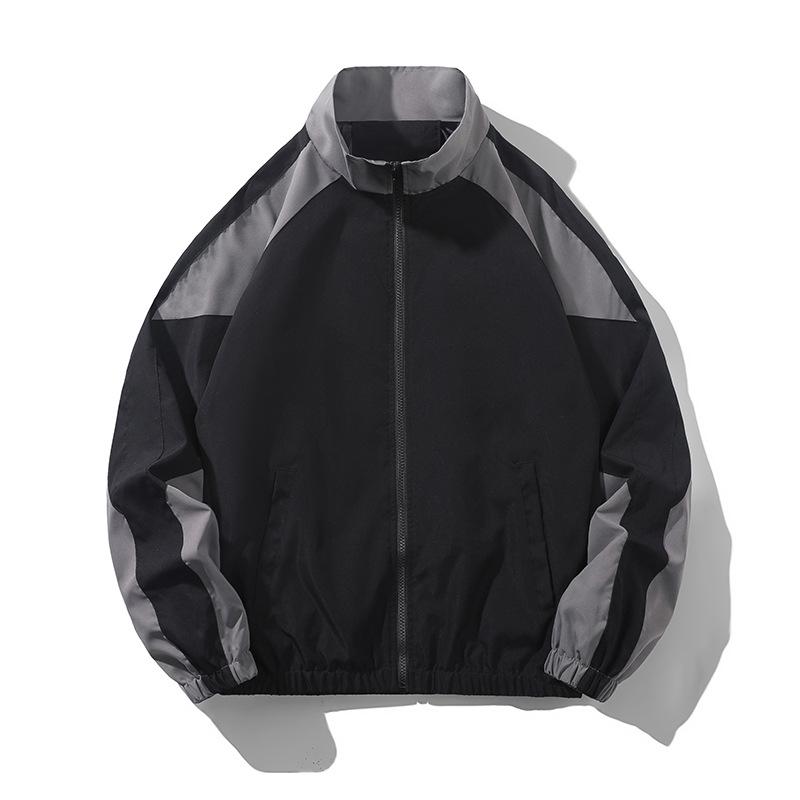 Spring and Autumn Versatile Stand Up Collar Jacket for Men, Casual Sports Jacket, Windbreaker Jacket