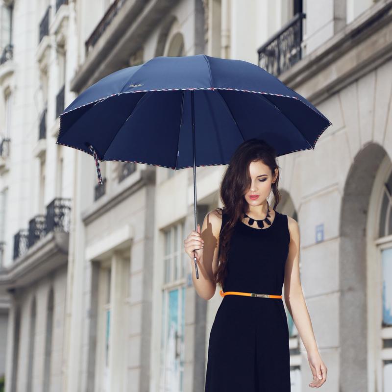Супер большой деловой зонт мужской дождевик женский компактный ветрозащитный зонтик 3 — фото 4