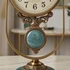 Vintage Mantel Timepiece Polished Finish Home Decor Gold-Tone for Desktop
