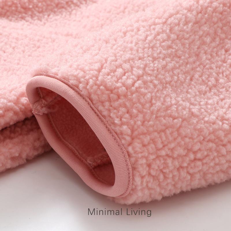 Kinder Verdickte Warme Fleece Kapuzenjacke Unisex Eltern-Kind Passende Oberbekleidung