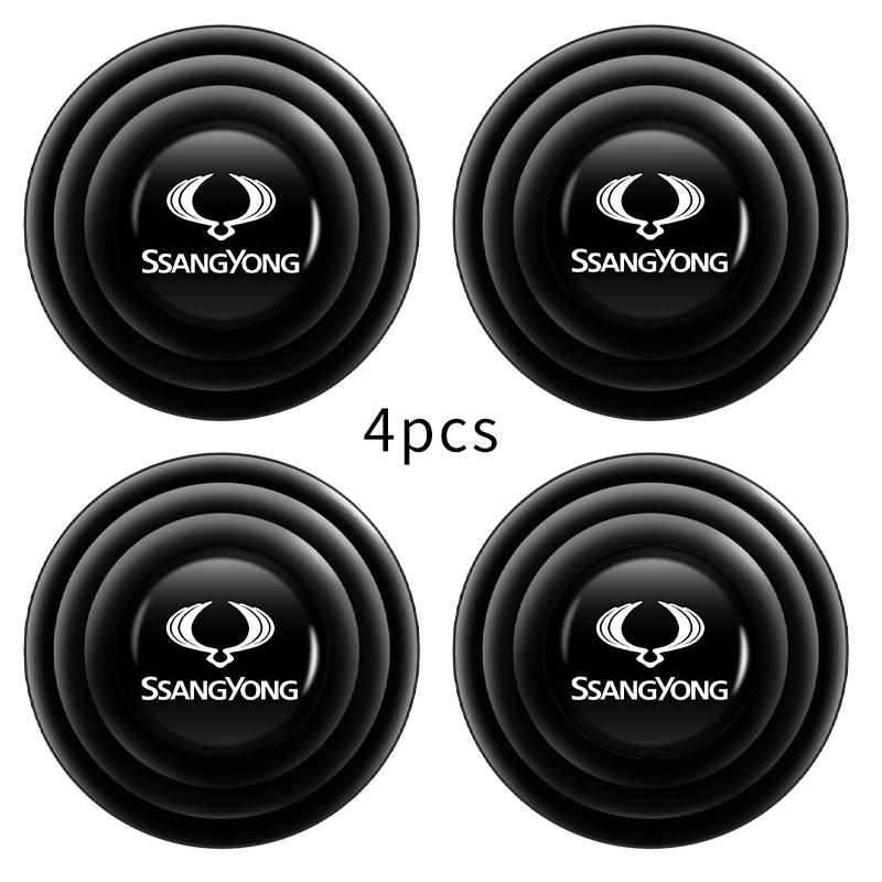 

Silicone Car Logo Door Trunk Shock Absorber Sticker Gaskets Pads For SsangYong Actyon Korando Rexton Kyron Tivoli Musso Chairman