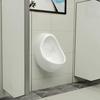 VidaXL Urinoir suspendu avec valve de chasse d'eau Céramique Blanc 143990