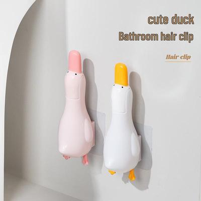Cute Duck Multi-Functional Bathroom Garbage Clip