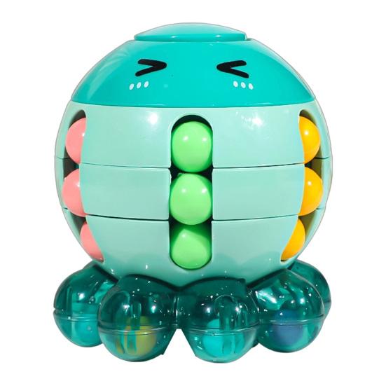 

Cube Toy Octopus Shape Smooth Rotation Fidget Spinner Fall-Resistant Portable Kids Adults Stress Relief Toy Intelligence Puzzle Toy зелений