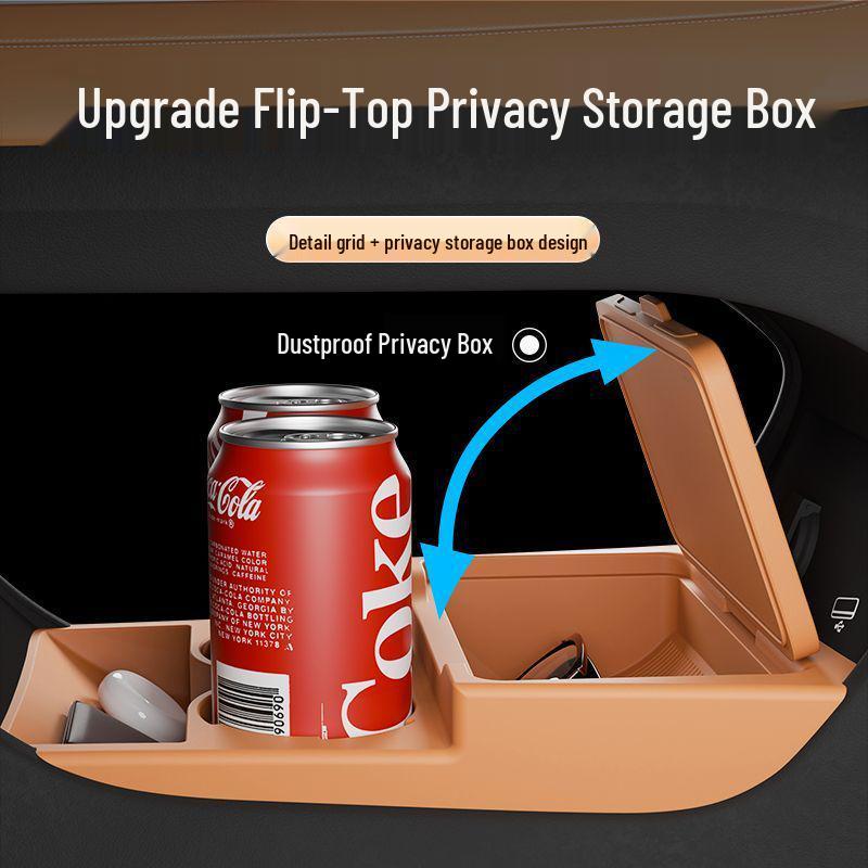 Boyue L Center Console Storage Box: Fits 25 Models, Original Color Silicone, Interior Upgrade, Car Modification Accessory