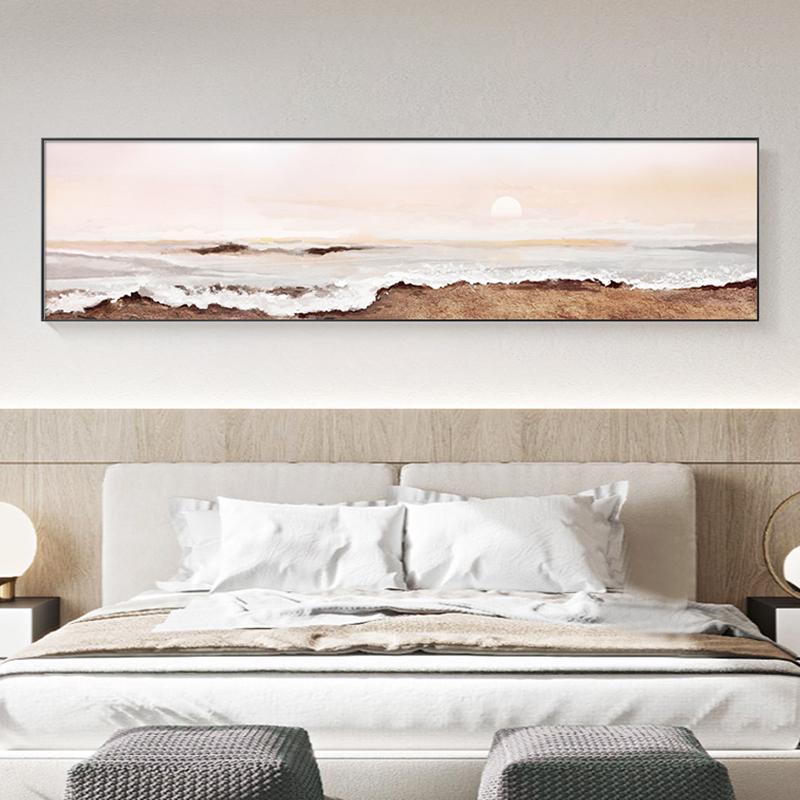 Abstract Poster Seascape Wall Art Wave Print Sunrise Bedroom Decoration Pictures Scandinavian Canvas Paintings for Living Room