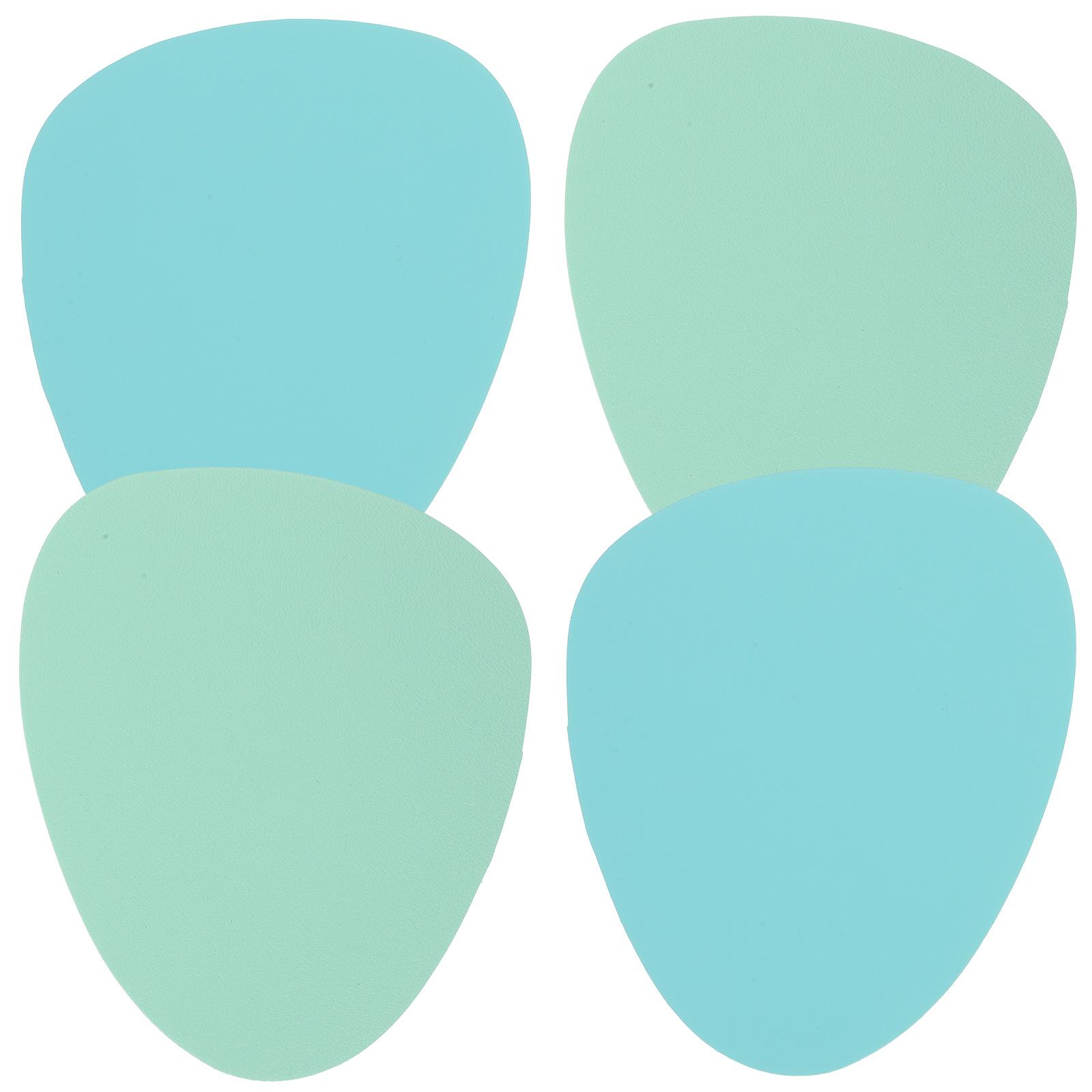 4Pcs PVC Heat Resistant Cup Mat Anti-Scald Coasters for Home Hotel Dining Table Cup Coasters Heat Insulation Coaster зелёный