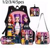1/2/3/4/5PCS K-POP Girl Group Pattern Backpack Set The Perfect Gift for Kpop Fans