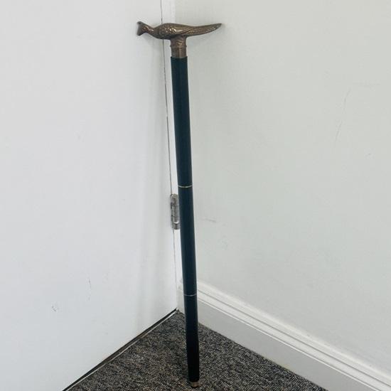 91.44 cm Brass Peacock Wooden Spiral Handmade Style Cane Walking Shaft Stick Gift