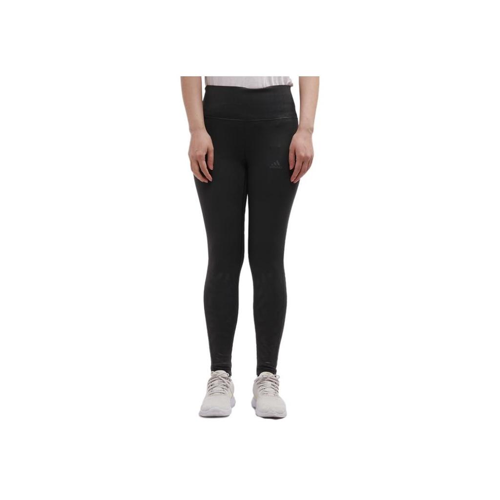 Adidas Womens Training Series Moisture-Wicking Comfortable Solid Color Knitted Sports Pants Women Pants Black CD3123