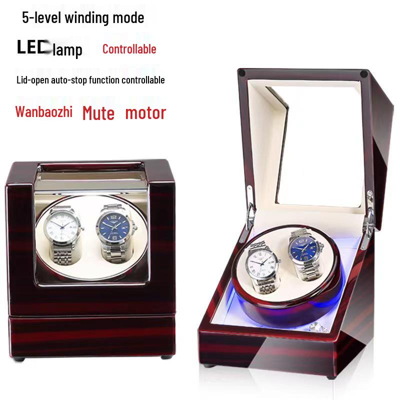 High-Gloss Piano Paint Automatic Watch Winder and Storage Box