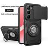 Anti-slip Armor Shockproof Case For Infinix Hot 60i 4G 60 5G Hot 60Pro Plus Camera Lens Protection Metal Ring Stand Back Cover