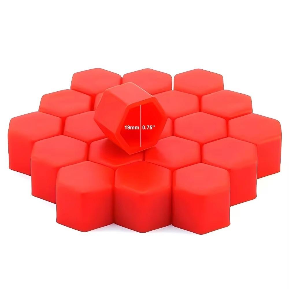 20Pcs 19mm Lug Bolt Covers Silicone Tire Wheel Screw Caps N Car Wheel Nut Caps Rim Protection