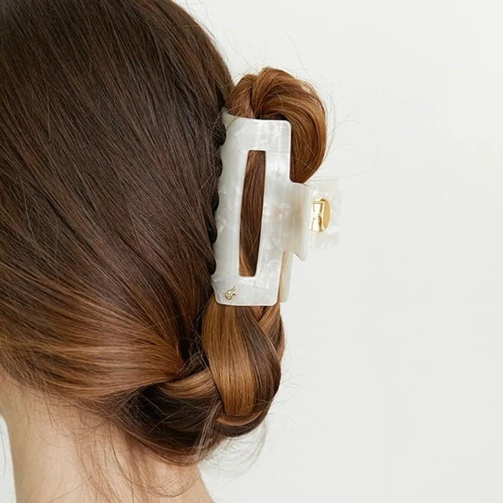Square Hair Clip-L DESA037-0 (Large) gray