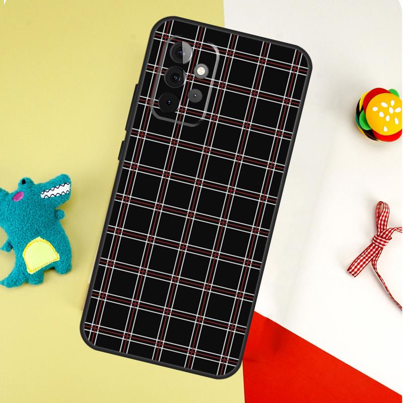 Buffalo Plaid Pattern Case For Samsung Galaxy A54 A34 A24 A14 A12 A22 A32 A42 A52 A72 A52S A51 A71 A13 A53 Cover