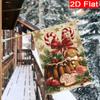 2D Flat - 2D Flat - 2D Flat Christmas Gingerbread Man Cane Candy Cake Garden Flag_3-28X40 Inch Outdoor Garden Flag Double-Sided Home Decoration Courty