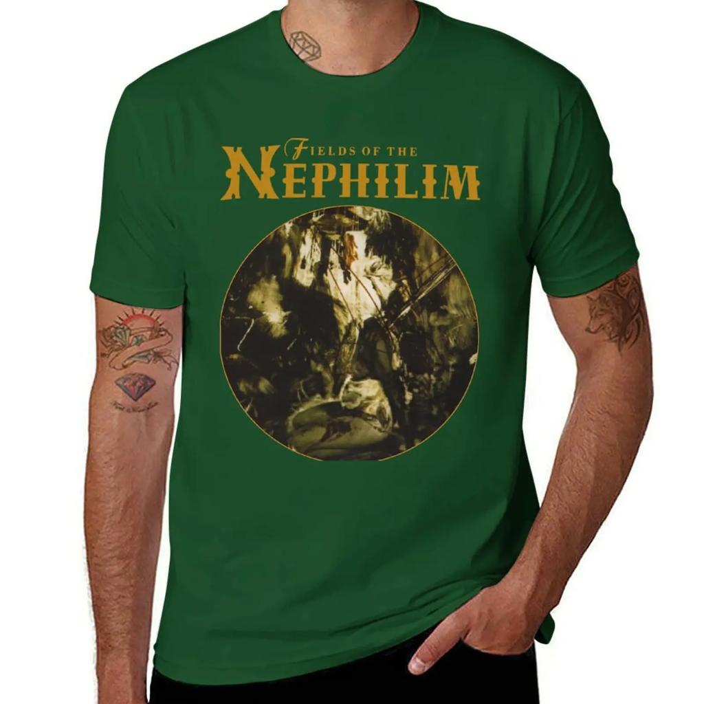 Fields Of The Nephilim Rock Gothic Englisch T-Shirt Wesentliches T-Shirt Unisex T-Shirt Schweiß Lustige T-Shirts Unisex