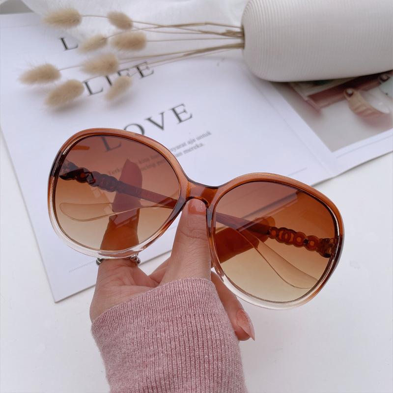 

New Vintage Oversized Elliptic Sunglasses Woman Fashion Brand Designer Sun Glasses Female Leisure Eyewear Uv400 As shown in the figu
