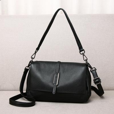 Genuine Leather Women'S Bag Trendy Underarm Women'S Bag First Layer Cowhide Multi-Compartment Single Shoulder Messenger Bag Women'S Soft Leather