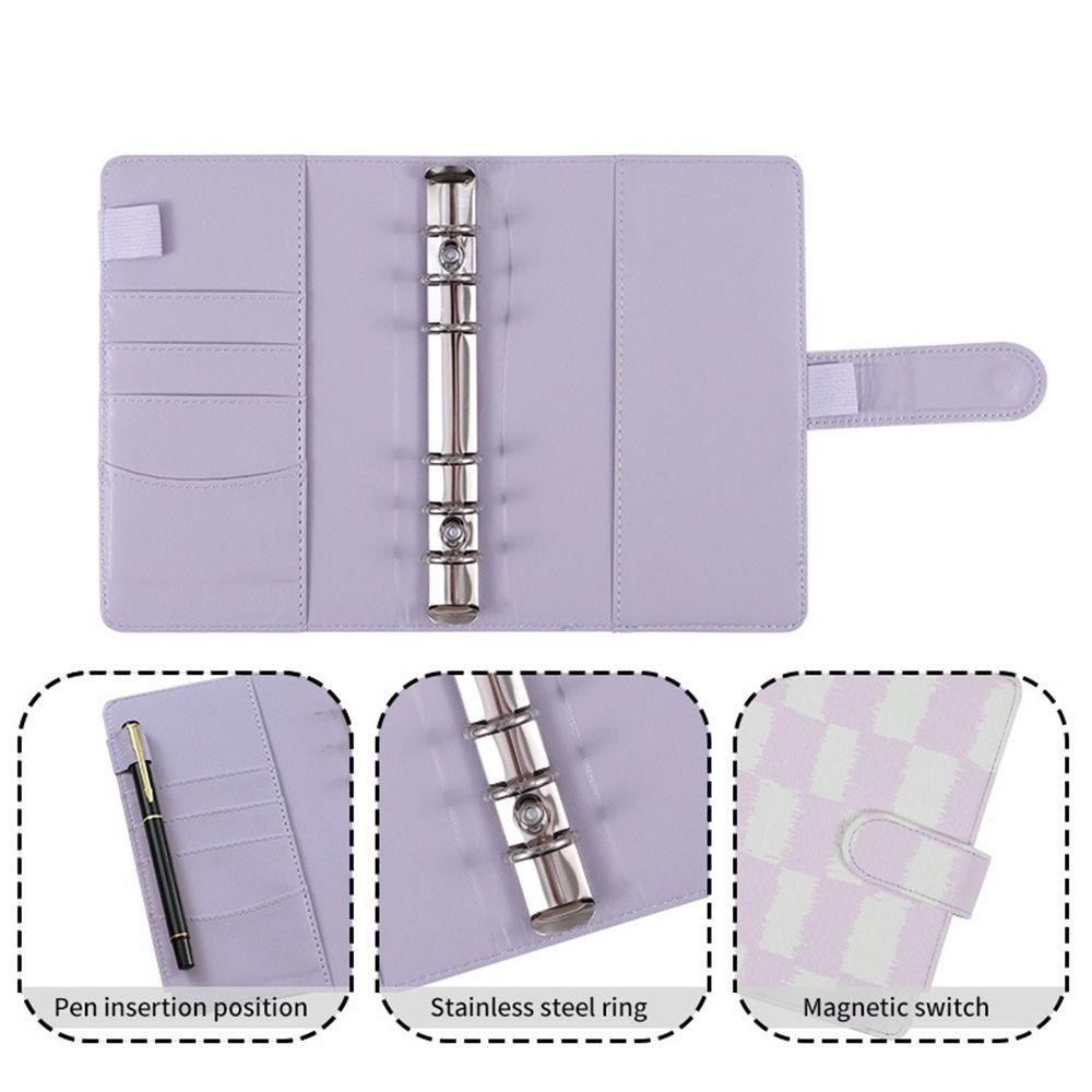 Waterproof Money Saving Binder Loose-Leaf A6 Budget Binder with Cash Envelope  Financial Planning