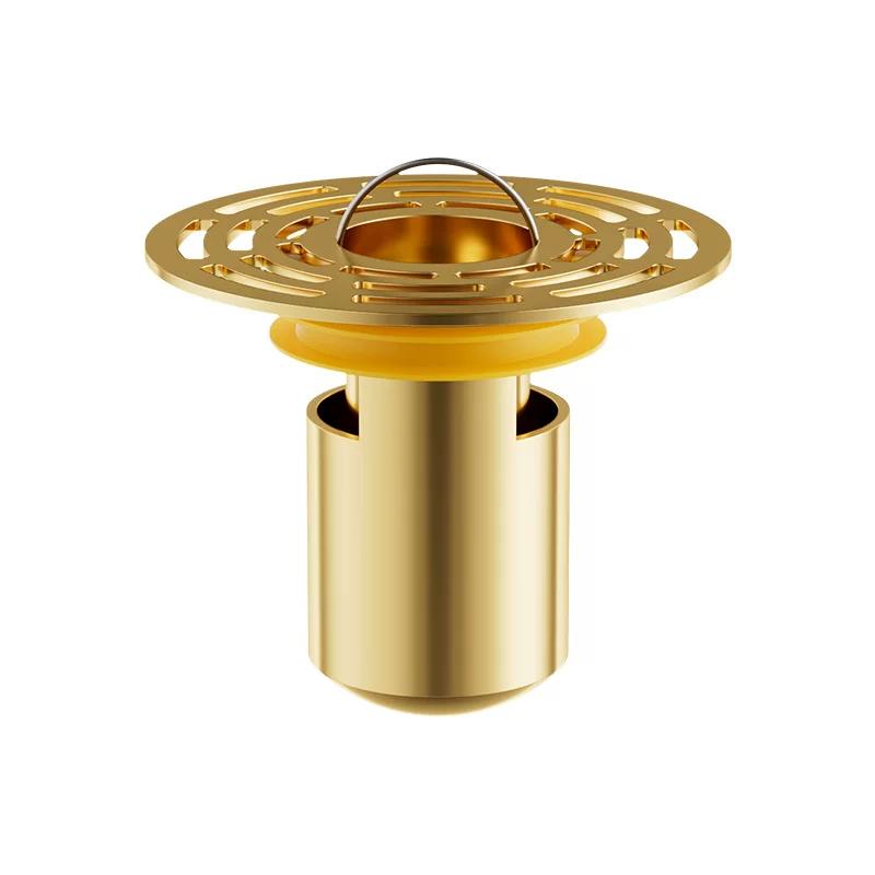 All-Copper Floor Drain Deodorizer Filter Net Bathroom Small Insect Prevention Cover Water Seal Deodorizer Universal Floor Drain Core