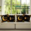 Ramadan Golden Crescent Moon Cushions Pillowcase Polyester Cushion Cover Throw Pillow Pillowcover Home Car Sofa Decor