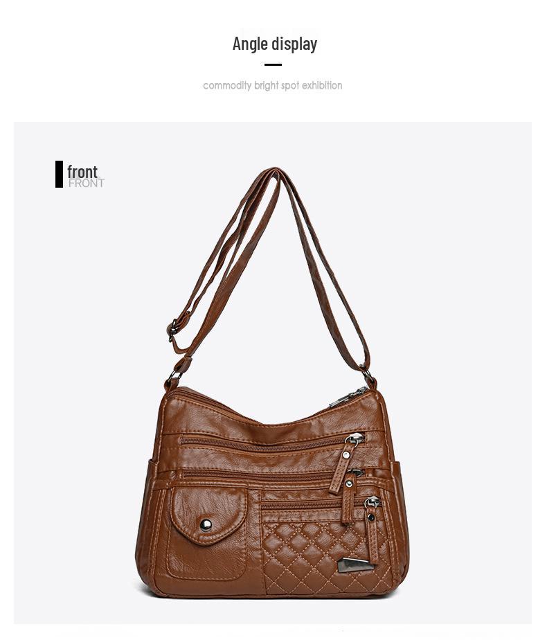 

Женская вышитая универсальная сумка-тоут: Модная нишевая сумка кроссбоди на плечо высокого класса коричневый