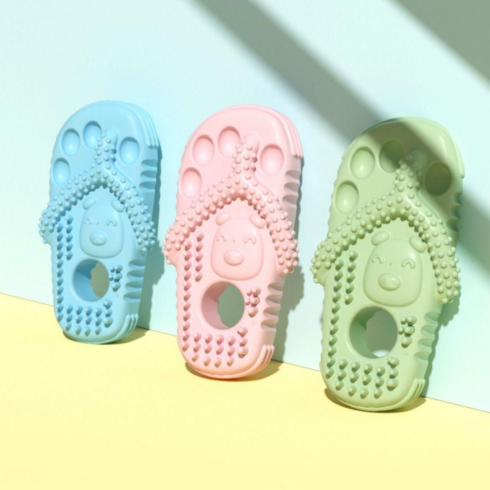 TPR Dog Interactive Toys Interactive Dog Teething Toys Slipper Shape Dog Chew Toys  Relieve Boredom