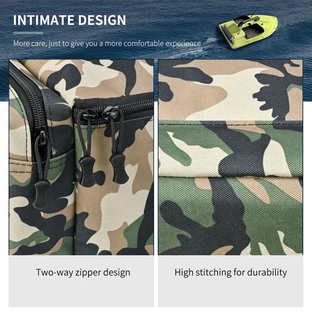 Camouflage Fishing Boat Storage Bag Large Capacity Bait Boat Handbag  Fishing Supplies