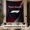 Custom Text Tapestry F1 Print Wall Tapestry Indoor Living Room Wall Decor