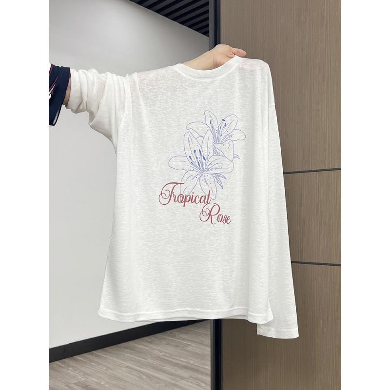 High-Quality Floral Long-Sleeve Women's Top - Stylish & Versatile Cover-Up