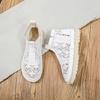 Order A Size Up,Exquisite Summer Korean Version of Harajuku Style Student Wild Flat Casual Women's Shoes Mesh Breathable Lazy Single Shoes