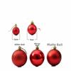 24 Pièces Ornements d'Arbre de Noël en Plastique 3/5CM Boules d'Arbre de Noël Boules de Noël Arbre de Noël