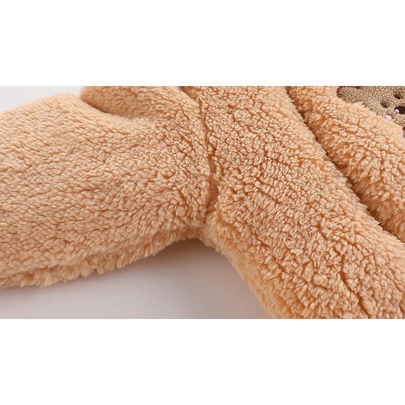 Chaqueta de Invierno para Bebé Recién Nacido Mono con Capucha Caliente para Bebé Mono de Algodón Suave Engrosado Ropa de Dibujos Animados para Bebé Niña