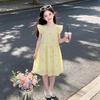 Girls' Trendy Flutter Sleeve Lace Princess Dress 2026 - Sweet Summer Fashion for Middle & Big Girls