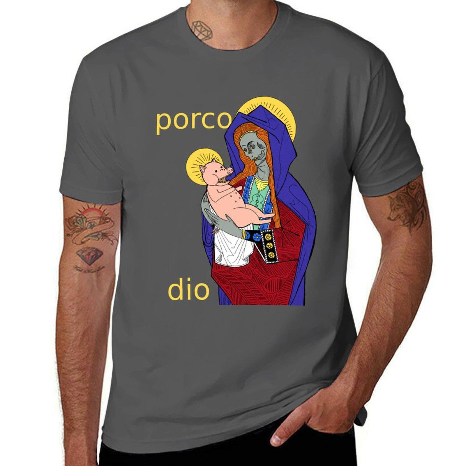 

Porco Dio 2 T-Shirt t shirts for man pack cotton g man t shirts for men T-Shirt 4XL